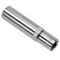 1Pc 1/4'' Hex Socket Adapter 4~14mm Deep Ratchet Wrench Head 50/25mm Length Impact Driver Hand Tools Car Repairing Accessories. 