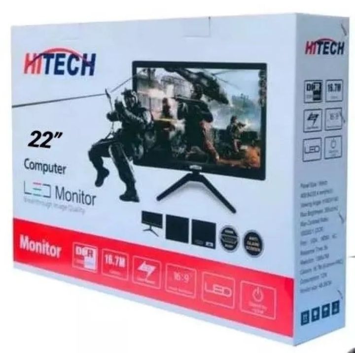 Hitech%2022"%20Led%20Monitor%20With%20VGA%20&%20HDMI%20Supported%20-%20Image%203