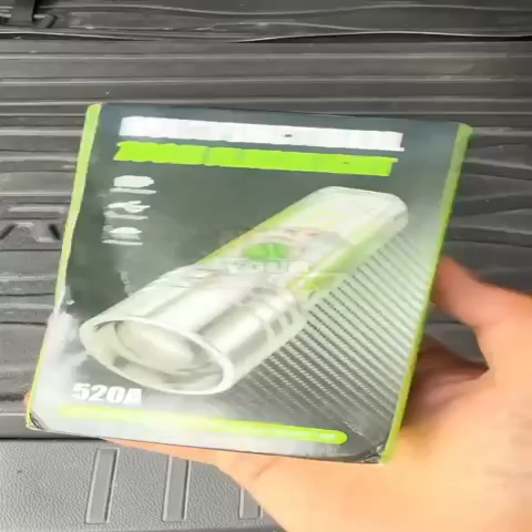 New 520A Multifunctional Zoomable Flashlight Wind Fire Torch Rechargeable USB, Powerful Torches High Lumen Super Bright 30W LED, 8 Modes, IP65 Waterproof, Portable Emergency Flashlight for Camping, Dog Walking, Power Outage