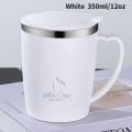 350ml Thermos Mug 304 Stainless Steel Coffee Cup With Handle Leak-Proof Vacuum Flask Insulated Cup Portable Thermal Water Bottle.