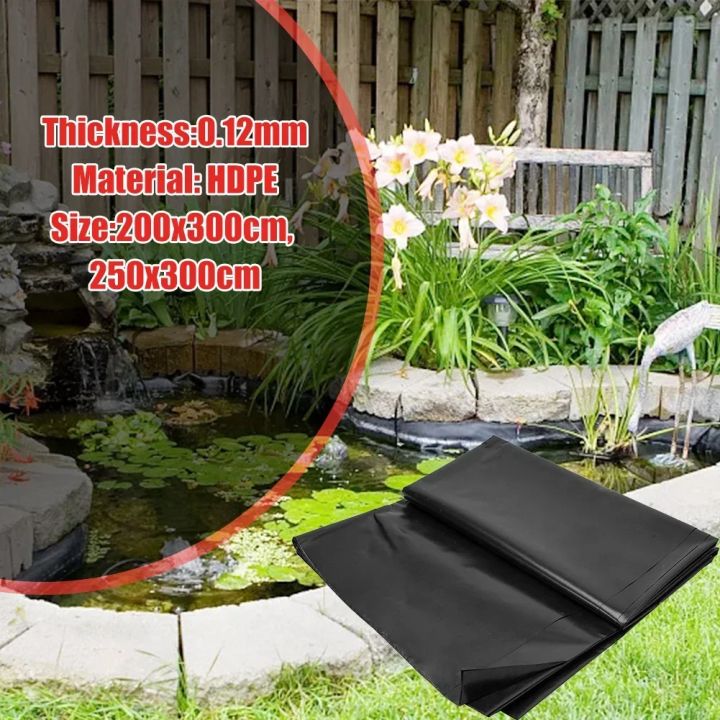 TECTONGDA 20' X 30' HDPE Pond Liner – 12 Mil Thick – Waterproof For Fish Pond, Garden