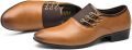 Men's Leather Shoes Business Dress Shoes Men Oversized Men's Shoes Casual Shoes (Colour: Brown, Size: 39).