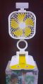 Rechargeable Table Fan with LED Lightning အားသွင်းပန်ကာ​​ . 