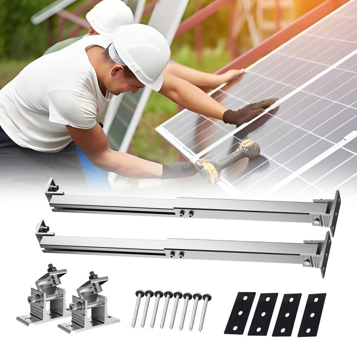 Adjustable Solar Panel Tilt Mount Brackets for 100W-600W Solar Panels ...