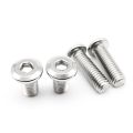 M2 M2.5 M3 M4 M5 M6 M8 Large Flat Hex Hexagon Socket Allen Head Connect Joint Bolt Furniture Rivet Screw 304 A2 Stainless Steel. 