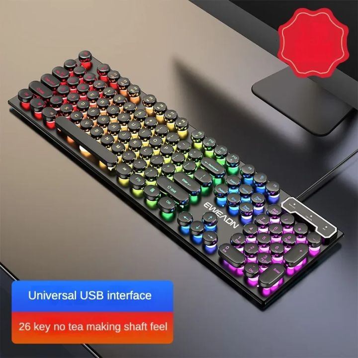 Mechanical Feel Gamer Keyboard ,Floating Button Design 104 Keys ...