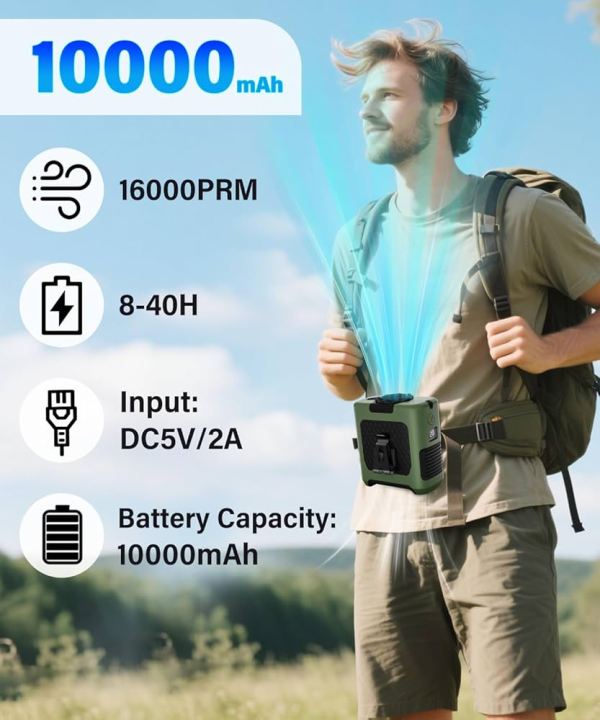 LUMERA%20-%20Waist%20Clip%20Fan%20FS-30%20%7C%20Portable%20Rechargeable%20Mini%20Fan%20with%20Dual%20Clip%20%7C%2010000mAh%20%7C16000%20RPM%20-%20Image%204