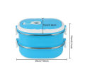 Thermal Lunch Box Bento Lunch Box with Stainless Steel Thermal Insulation, 2 Layer of Food Containers Leak Proof For Kids, Adult. 