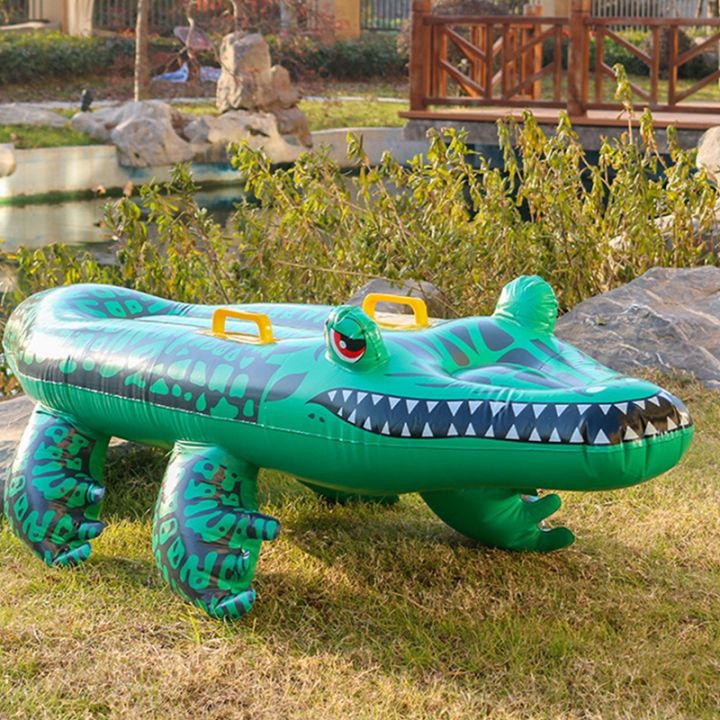 Inflatable%20Crocodile%20Shaped%20Surfboard%20Alligator%20Floating%20Pad%20for%20Pool%20Body%20Mat%20Replacement%20Surfboatd%20Daily%20Use%20Kids%20Swim%20Toy%20-%20Image%204