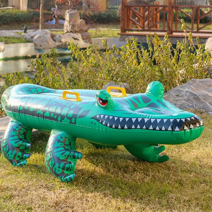Inflatable%20Crocodile%20Shaped%20Surfboard%20Alligator%20Floating%20Pad%20for%20Pool%20Body%20Mat%20Replacement%20Surfboatd%20Daily%20Use%20Kids%20Swim%20Toy%20-%20Image%204
