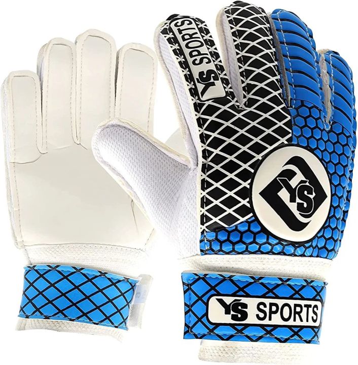 Kids Goalkeeper Gloves Soccer Goalie Football Glove Super Grip Double Wrap Wristband Training Gloves For Boys kids Children