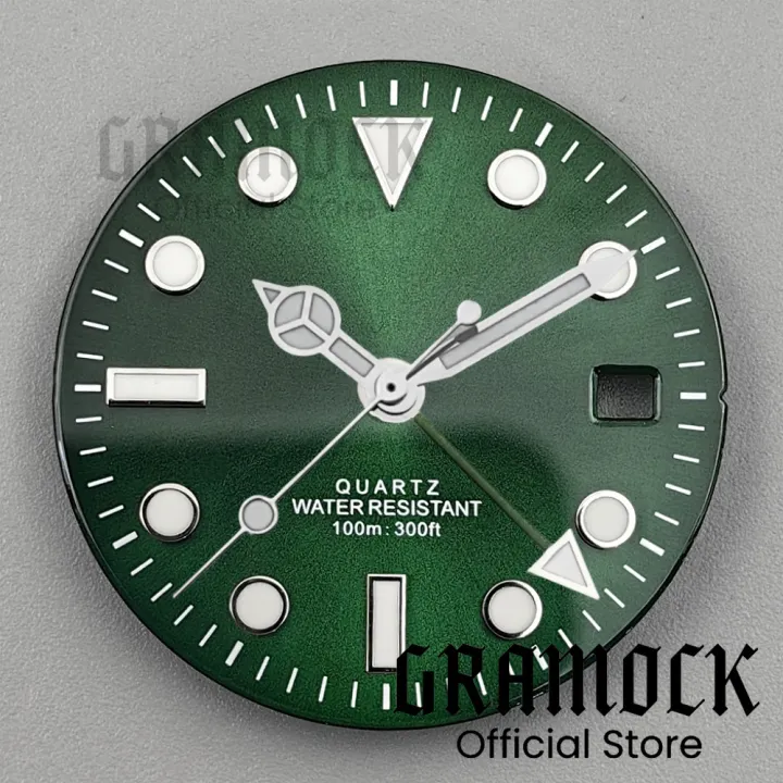 GRAMOCK%20Men's%2029mm%20GMT%20515%20Quartz%20Pink%20Green%20Black%20Blue%20Watch%20Dial%20With%20Four%20Watch%20Hands%20Luminous%20Fit%20RONDA%20515%20Quartz%20Movement%20-%20Image%204