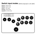 Flatbox Original Arcade Controller For PC Pico GP2040-CE Hot Swappable Mini Hitbox Keyboard For PS4/PS3/Steam/Mister/Switch. 