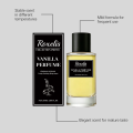 Roxelis soft vanilla light fragrance, long-lasting fragrance naturally lingers, emitting a gentle and skin friendly aroma.