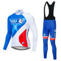 Fdj Autumn 2025 Pro Team Cycling Jersey19D Bib Set MTB Uniform Bicycle Clothing Quick Dry Bike Clothes Mens Long Cycling Wear﻿. 