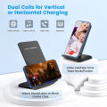 30W Qi Wireless Charger Stand Fast Charging Dock Station For iPhone15 14 13 12 11 Pro XMax Samsung S21 Dock Station Phone Holder. 