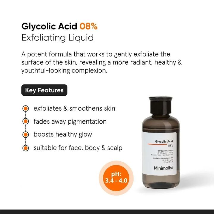 Minimalist%208%25%20Glycolic%20Acid%20Toner%20For%20Glowing%20Skin%20%7C%20Multi-functional%20Exfoliating%20Toner%20With%20Bamboo%20Water%20for%20Body,%20Face,%20Underarms%20&%20Scalp%20%7C%20For%20Women%20&%20Men%20%7C%20150%20ml%20-%20Image%202