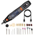 35W USB Cordless Rotary Tool Dremel DIY Mini Drill Engraving Pen Electric 3 Speed Mini Wireless Drill Set 8500r-21000r/min. 
