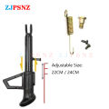 Motorcycles Scooter Kickstand Side Lining Stand Kick Foot Bracket With Spring Bolt Hole Distance Adjustable 14/16/18/20/22/24cm. 
