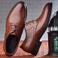 Men's Shoes Black Leather Formal Shoes for Men Oxfords Male Wedding Party Office Business Shoe Man zapatos de hombre Plus Size. 