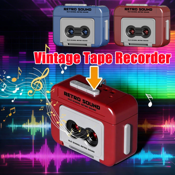 Vintage Mini Retro Cassette Tape Player Portable Music Box for Fun ...