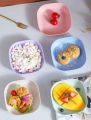 10pcs plastic plates 🍽 food fruits snack 10pcs set. 