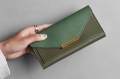 C & K long wallet women leather wallet. 