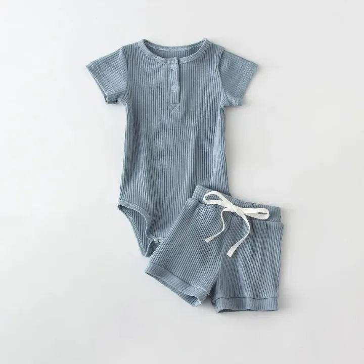 2Pcs%20Summer%20Baby%20Boy%20Clothing%20Sets%20Short%20Sleeve%20Bodysuit%20+%20Shorts%20Fashion%20Newborn%20Baby%20Clothes%20-%20Image%202