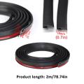 Car Seal Strips Seal Protector Sticker Window Edge Windshield Roof Sealing Strip Noise Insulation Accessories.