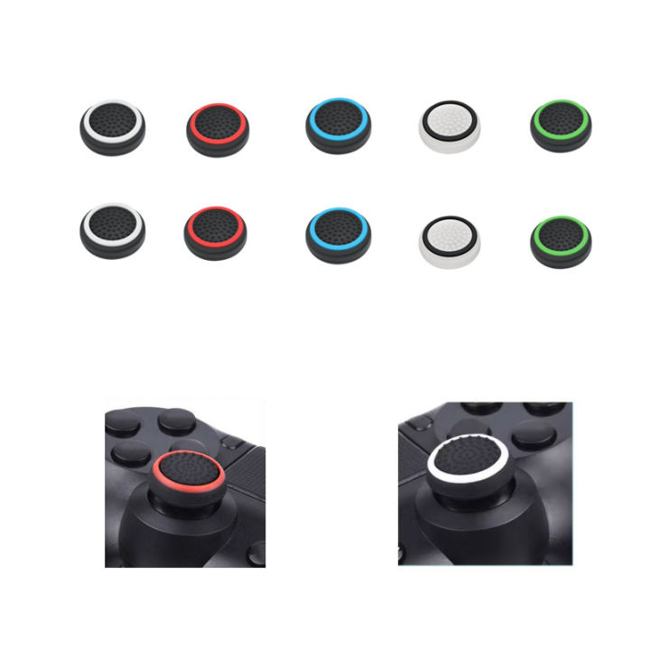2pcs For PS3 PS4 PS5 Xbox one/360/Series S X Switch Pro Game Controllers Thumb Silicone Stick Grip Cap Cover Accessory
