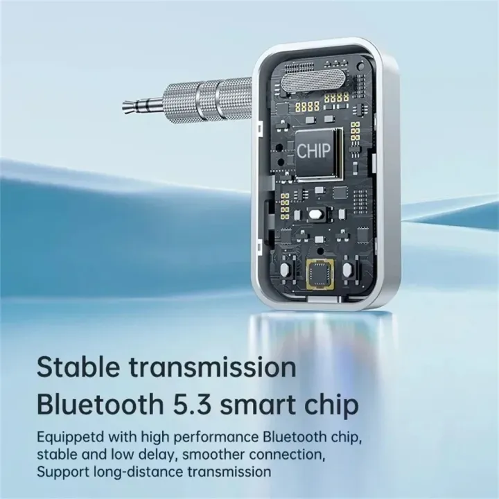 Bluetooth%205.3%20Car%20AUX%20Audio%20Adapter%20Receiver%20Transmitter%203.5mm%20Jack%20AUX%20Wireless%20Audio%20Adapter%20for%20Car%20Earphones%20TV%20Speakers%20-%20Image%202