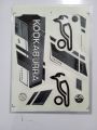 New 3D 2024 GREY & Black  KOOKABURRA Edition Cricket Bat Sticker For Professional Players. 