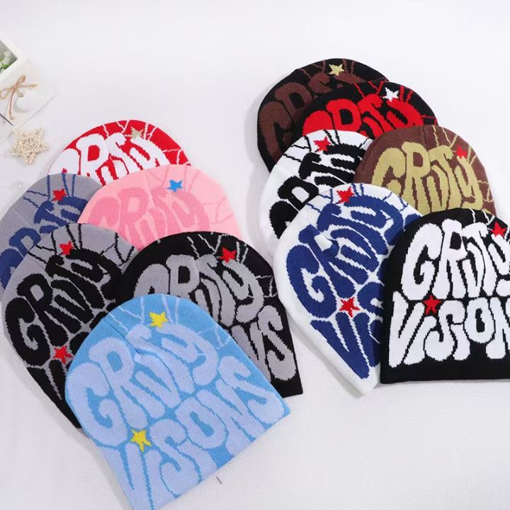 New%20European%20and%20American%20Popular%20Acrylic%20Material%20GR%20Letter%20Jacquard%20Outdoor%20Fashion%20Knitted%20Hat%20for%20Men%20and%20Women%20Beanie%20Hat%20-%20Image%203