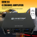 4-Channel Car Amplifier (60Wx4) 240W Max Power for Large Display Android Devices Audio Subwoofers and Speakers Car Stereo AMP.