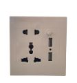 USB Socket Wall Power Outlets with Double USB Port Home Panel Outlet 2.1A 5V Electrical Power Sockets. 