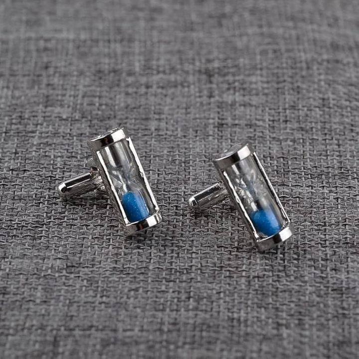 Trendy hourglass cufflinks for mens shirt cuff links jewelry Simple lawyer twins cufflinks buttons gift