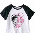 Nana Japanese Short Sleeves Anime Summer Crop Top T Shirt Casual Harajuku T Shirt Top Women Heart Graphic Tees Anime T-shirt. 