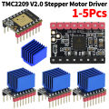 TMC2209 V2.0 Stepper Motor Driver UART 2.5A Peak Stepstick Silent Driver Support Step/Dir and Uart Mode 3D Printer Motherboards. 