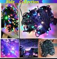 20M LED 60 feet Black String Fairy Lights Plug in Christmas Indoor Outdoor Waterproo. 