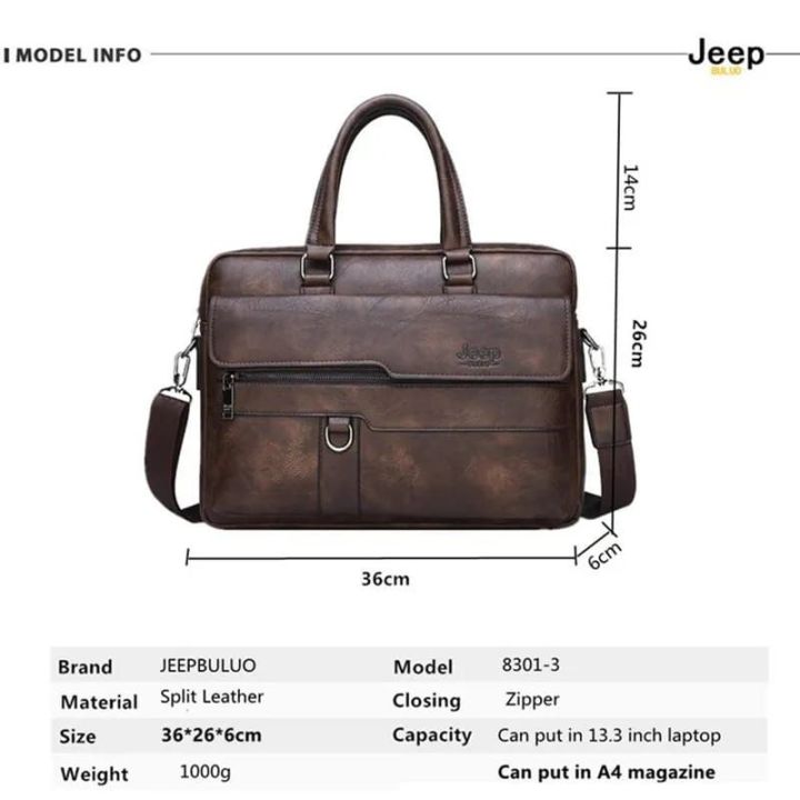 JEEP%20BULUO%20Laptop%20Handbag%20Hot%20Large%20Capacity%20Leather%20Briefcase%20Bags%20For%20Man%2013.3%20inches%20Laptop%20Work%20Travel%20Bag%20Brown%20&%20light%20Brown%20&%20Black%20-%20Image%207