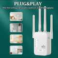 300Mbps WiFi EU Plugs Dual-Band Network Amplifier WPS Router Wireless Signal Wi Fi Booster Communication. 