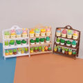 1Pc 1/12 Dollhouse Display Shelf Bread Rack Flower Stand Model Dollhouse Mini Furniture Decoration Dolls House Accessories.