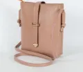 Women PU Crossbody Bucket Bag Faux Leather with Buckle for Work and Travel. 