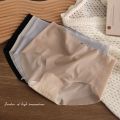 Women Sexy Ice Silk Intimates Seamless Underwear Female Transparent Briefs Mid-Rise Comfort Breathable Lady Panty Woman Lingerie. 