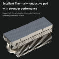 COOLLEO HR-09 M. 2 2280 SSD Heat Sink Fully Electroplated Reflow Welding AGHP HeatPipe M.2 Solid State Drive Radiator SSD Cooler. 