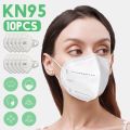 10 piece masks 5 Layer FFP 2 Mark CE Approve KN-95 Melt-Brown 95& buy 10 get 1 free Percent Filtering Adult Mask.. 