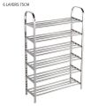 Stainless Steel Shoe Rack Shoe Organizer Storage Shelf 4 Tiers / Layers, Shoes Rack for Bedroom Hallway Entryway, for Boots/High Heels/Slippers. 