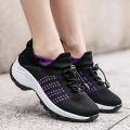 Women's Walking Shoes Fashion Sock Sneakers Breathe Comfortable Nursing Shoes Casual Platform Loafers Non-Slip. 