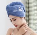 High quality Magic Shower Cap Soft Microfiber ,Girls Hair Towel Super Absorbent Quick Drying. 