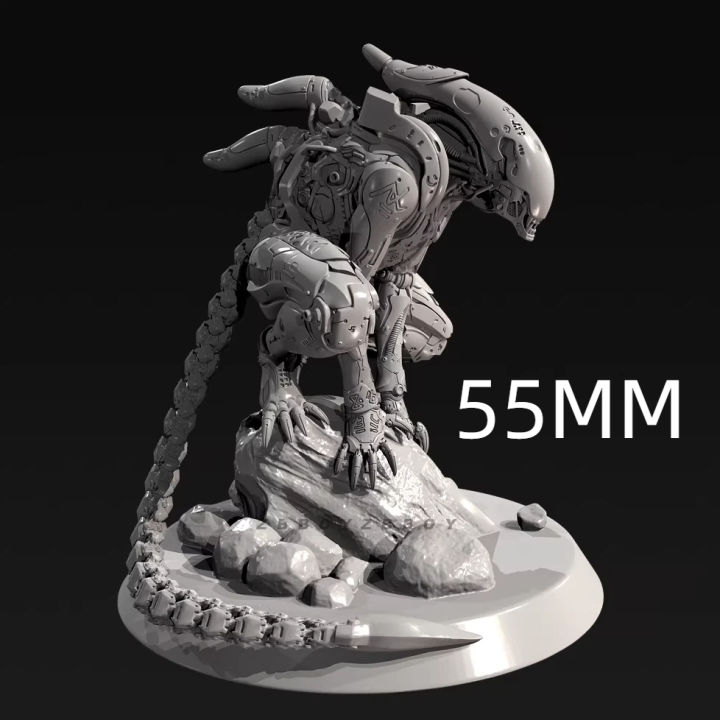 55mm%2075mm%2090mm%20Alien%20Mechanical%20Alien%20Resin%20Model%20Figure%20Gk%20Micro%20Miniature%203d%20Printed%20White%20Model%20Toy%20Unassembled%20Unpainted%20Kit%20-%20Image%206